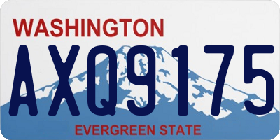 WA license plate AXQ9175