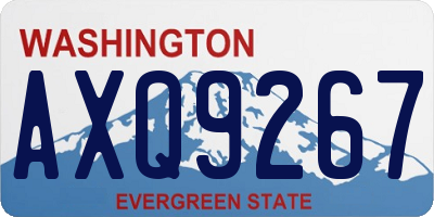 WA license plate AXQ9267