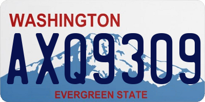 WA license plate AXQ9309