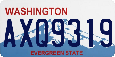 WA license plate AXQ9319