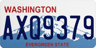 WA license plate AXQ9379