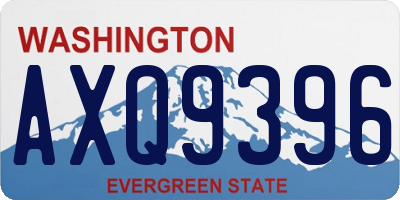 WA license plate AXQ9396