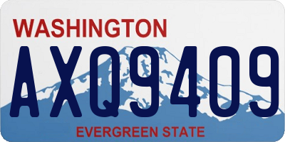 WA license plate AXQ9409