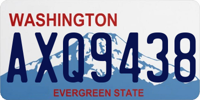 WA license plate AXQ9438