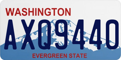 WA license plate AXQ9440