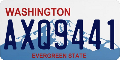 WA license plate AXQ9441