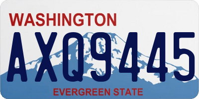 WA license plate AXQ9445