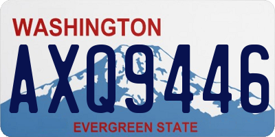 WA license plate AXQ9446