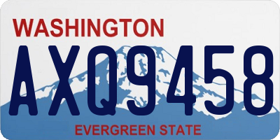 WA license plate AXQ9458