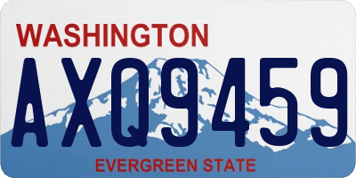 WA license plate AXQ9459