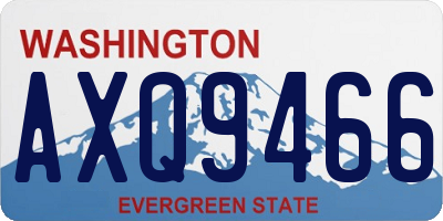 WA license plate AXQ9466
