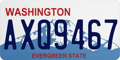 WA license plate AXQ9467