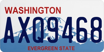 WA license plate AXQ9468