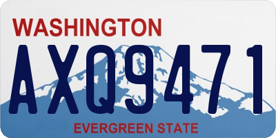 WA license plate AXQ9471