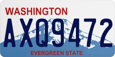 WA license plate AXQ9472