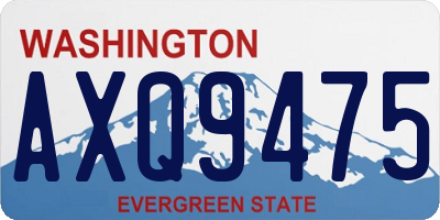 WA license plate AXQ9475