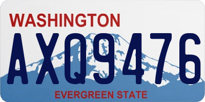 WA license plate AXQ9476