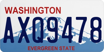 WA license plate AXQ9478