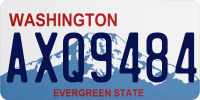 WA license plate AXQ9484