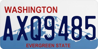 WA license plate AXQ9485