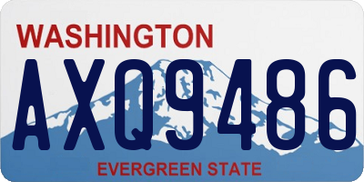 WA license plate AXQ9486