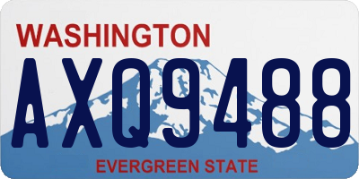 WA license plate AXQ9488