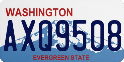WA license plate AXQ9508