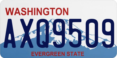 WA license plate AXQ9509