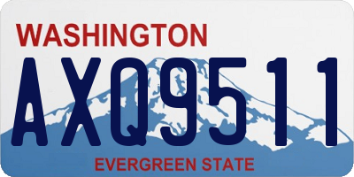 WA license plate AXQ9511