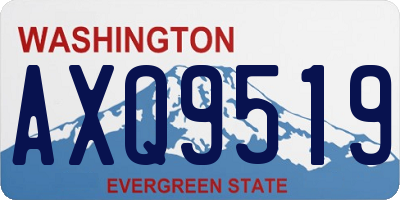 WA license plate AXQ9519