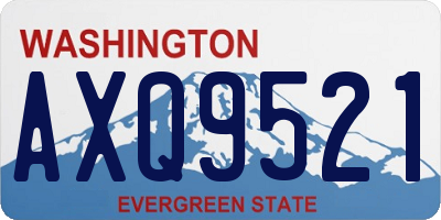 WA license plate AXQ9521