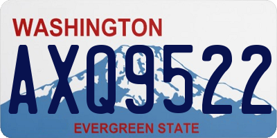 WA license plate AXQ9522
