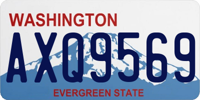 WA license plate AXQ9569