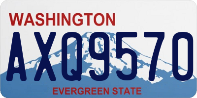 WA license plate AXQ9570