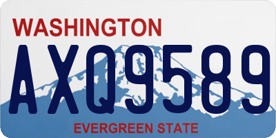WA license plate AXQ9589