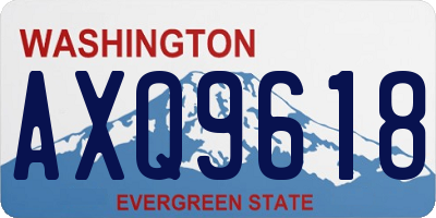 WA license plate AXQ9618