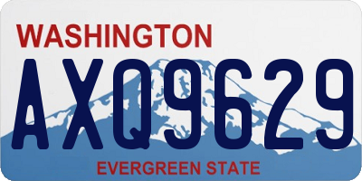 WA license plate AXQ9629