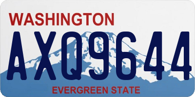 WA license plate AXQ9644