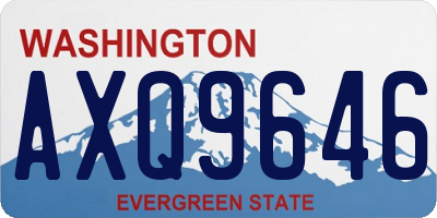 WA license plate AXQ9646