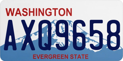 WA license plate AXQ9658