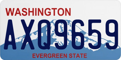 WA license plate AXQ9659