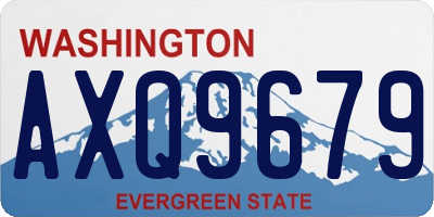 WA license plate AXQ9679
