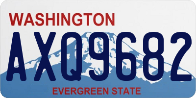 WA license plate AXQ9682