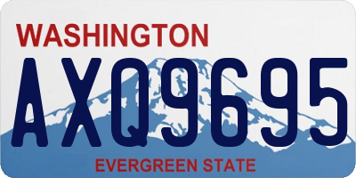 WA license plate AXQ9695
