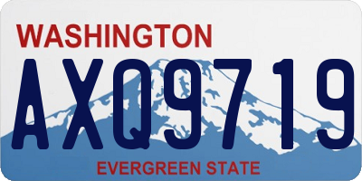 WA license plate AXQ9719
