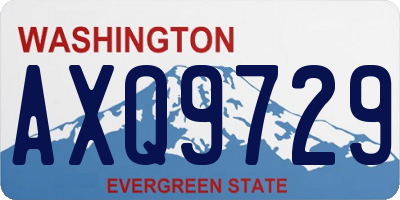WA license plate AXQ9729