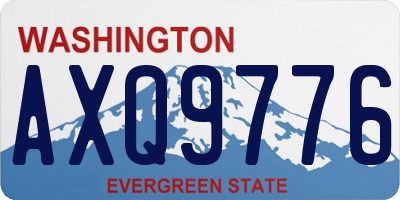 WA license plate AXQ9776