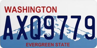 WA license plate AXQ9779