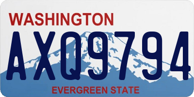WA license plate AXQ9794