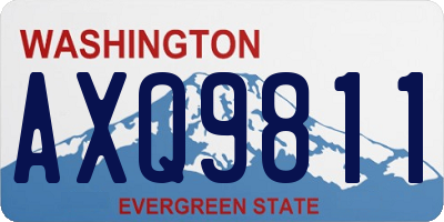 WA license plate AXQ9811